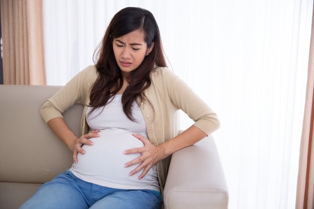 Pregnant Woman Bloating
